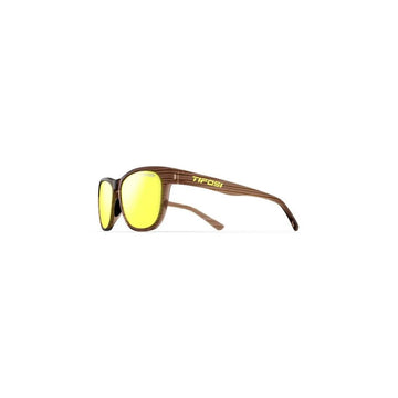 Tifosi Optics Swank Woodgrain Smoke Yellow Mirror Sunglasses