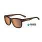 Tifosi Optics Swank X-Large Woodgrain Brown Polarized Sunglasses