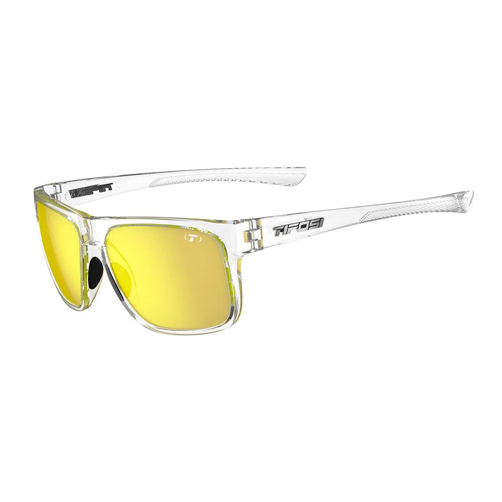 Tifosi Optics Swick Crystal Clear Smoke Yellow Mirror Sunglasses