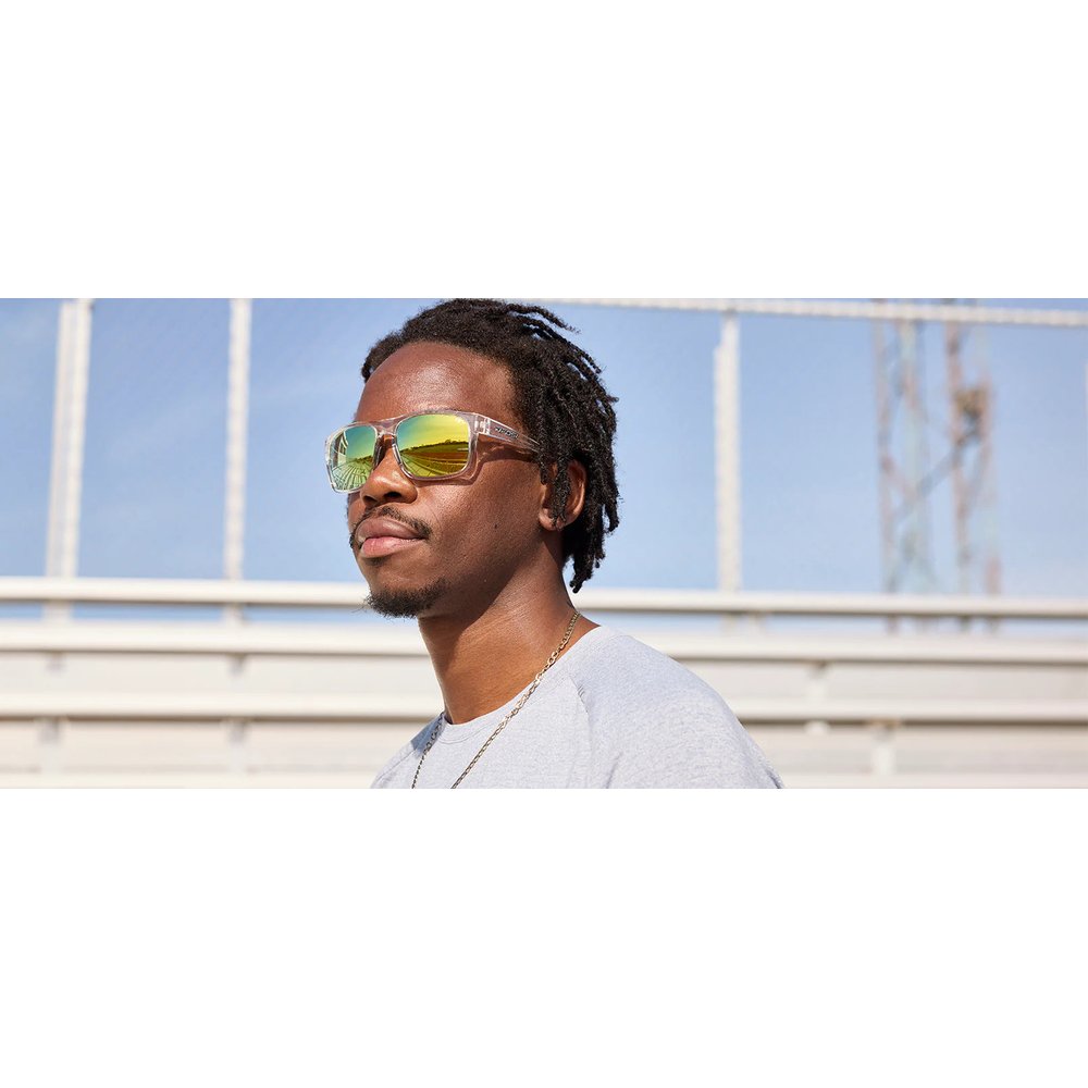 Tifosi Optics Swick Crystal Clear Smoke Yellow Mirror Sunglasses