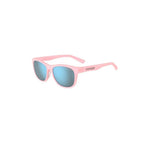 Tifosi Optics Swank Satin Crystal Blush Smoke Bright Blue Mirror Sunglasses