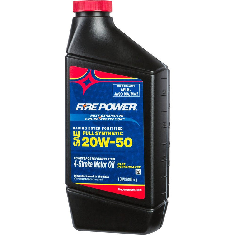 Synthetic 4-Stroke Oil W / Ester 20W-50 Qt 12 / Case