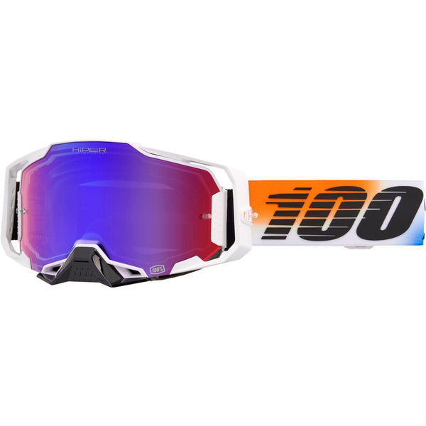 100Percent Armega Hiper Goggle United Mirror Red/Blue Lens