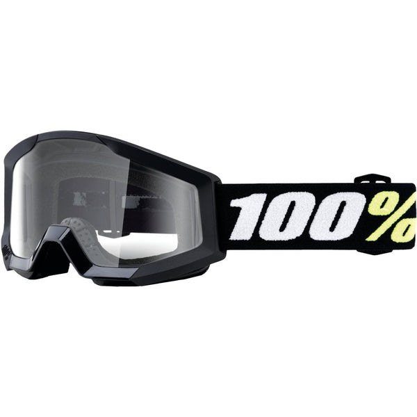 100Percent Strata Mini Goggle Black Clear Lens