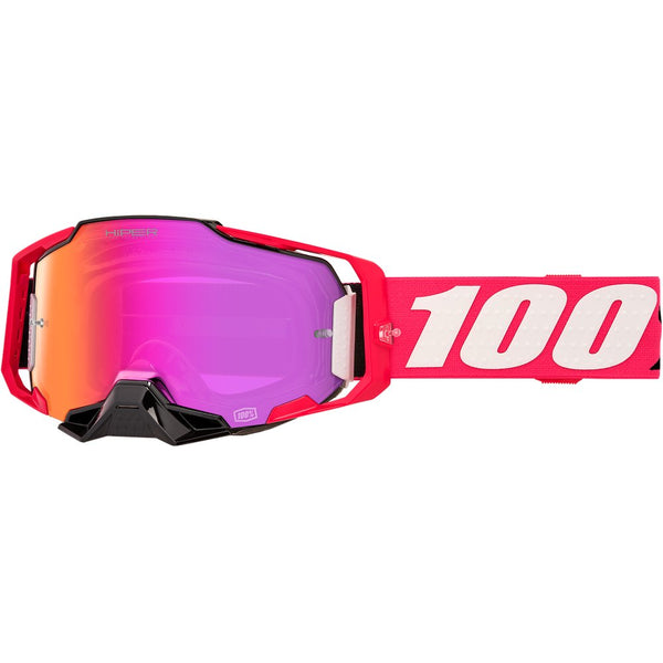 100Percent Armega Hiper Goggle Kloug Mirror Dark Red Lens