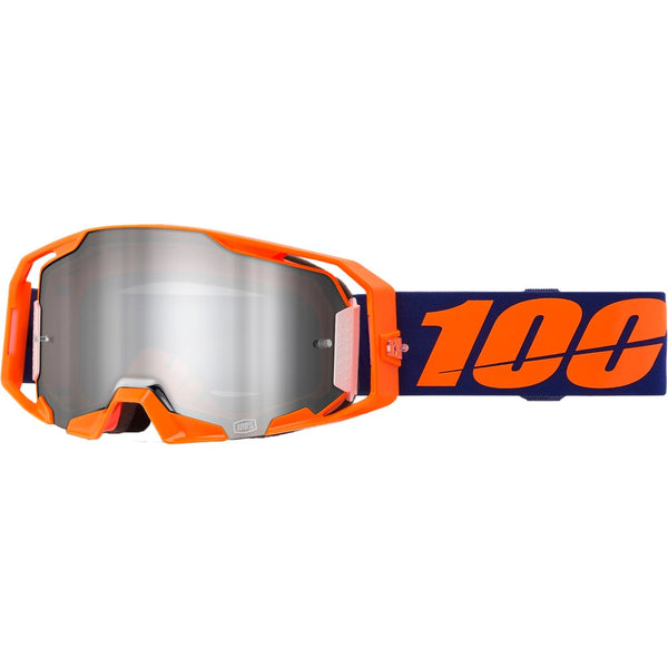 100Percent Armatic Goggle Neon Org Mirror Silvr Flash