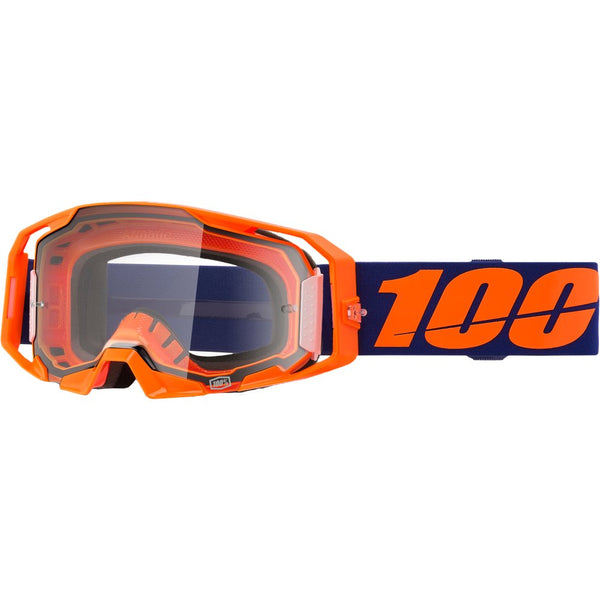 100Percent Armatic Goggle Neon Orange Clear Lens