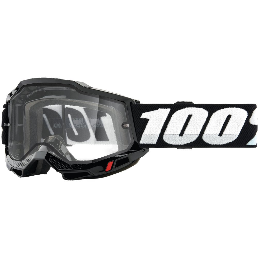 Accuri 2 Enduro Moto Goggle Black Clear Lens