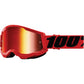 Strata 2 Goggle Red Mirror Red Lens