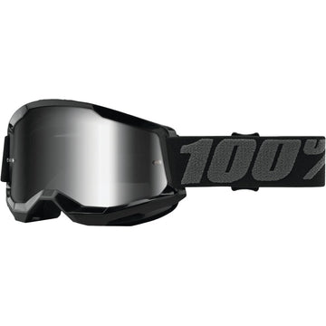 Strata 2 Goggle Black Mirror Silver Lens