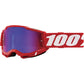 Accuri 2 Goggle Neon Red Mirror Red/Blue Lens