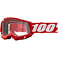 Accuri 2 Goggle Neon Red Clear Lens