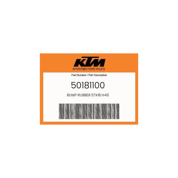 Bump Rubber 57X18 H46