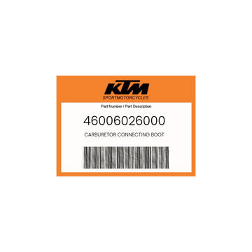 Caburetor Connecting Boot 2000