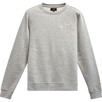 ALPINESTARS Women's Ageless Crew Fleece - Heather Gray/White - 2XL 12325182011212X