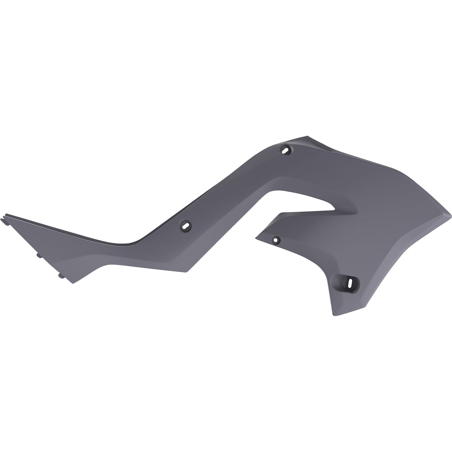 POLISPORT Radiator Cover - Restyle - Gray - KX 125/250 8425800003 by Polisport