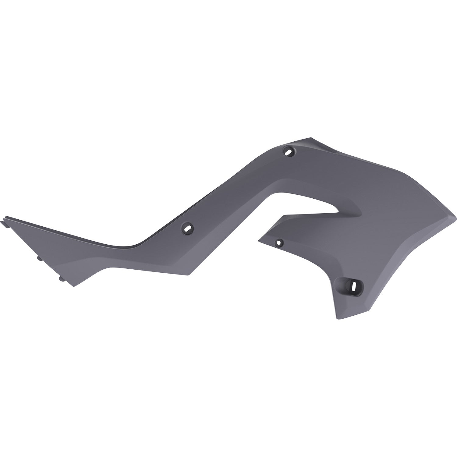POLISPORT Radiator Cover - Restyle - Gray - KX 125/250 8425800003 by Polisport