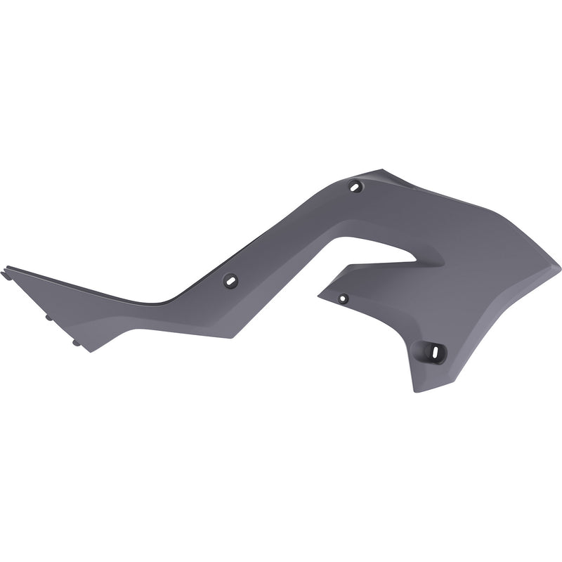 POLISPORT Radiator Cover - Restyle - Gray - KX 125/250 8425800003 by Polisport