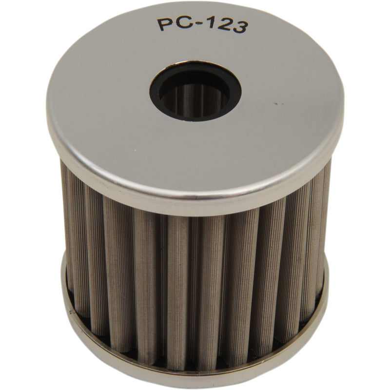 PC RACING Flo? Stainless Steel Oil Filter - Kawasaki PC123