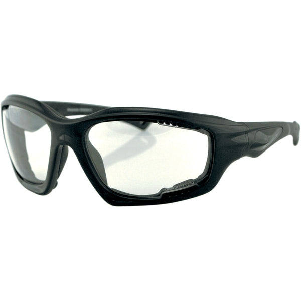 Bobster Desperado Sunglasses - Gloss Black - Clear Lens EDES001C