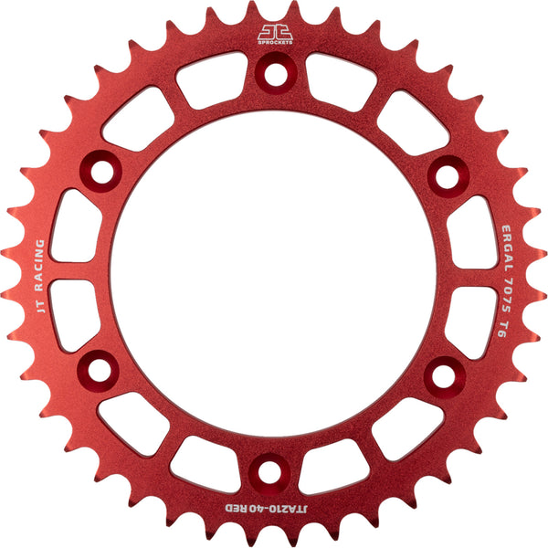 JT Sprockets Rear Sprocket - Red - 40 Tooth - Honda JTA210.40RED