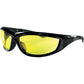 BOBSTER Charger Sunglasses - Gloss Black - Yellow Lens ECHA001Y