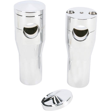 ACCUTRONIX Elite Custom Billet Aluminum Risers - Springer - 4" - Chrome HRS1354-C