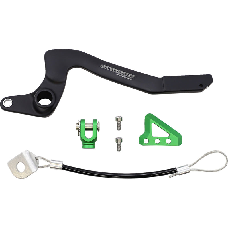Moose Racing Brake Pedal - Green - Kawasaki 82-0344-21-33