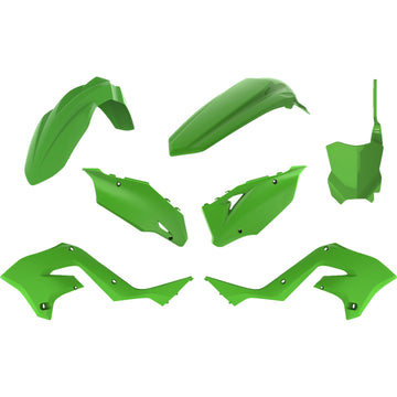 POLISPORT Restyled Body Kit - OEM Green - KX 125/250 90933 by Polisport