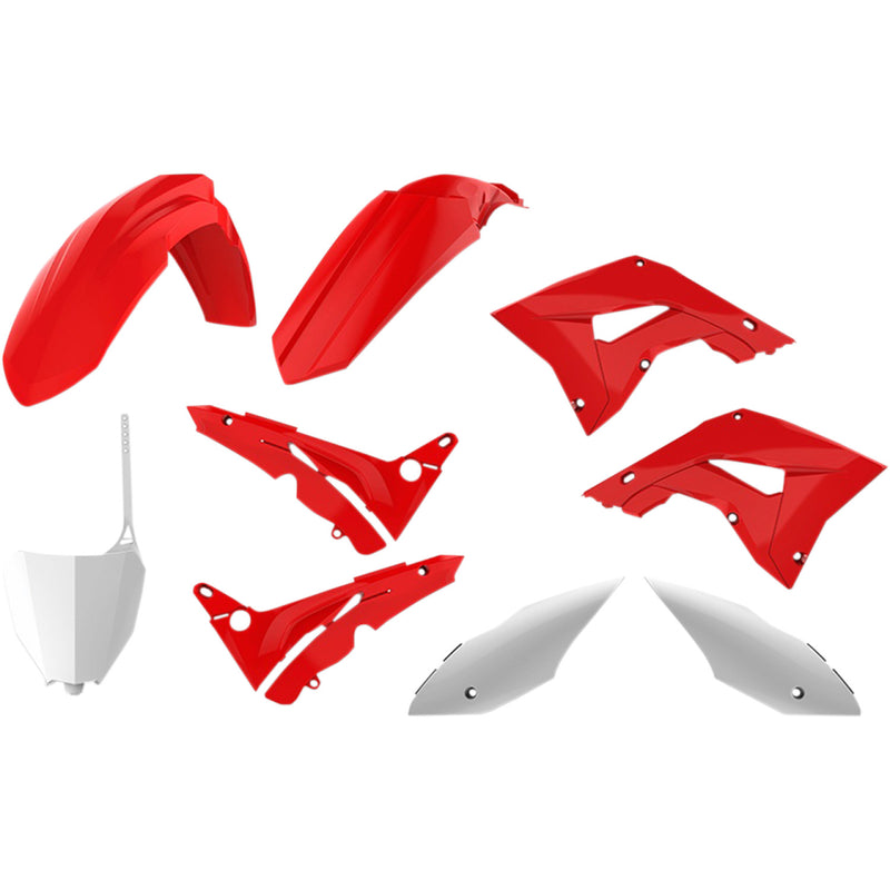 POLISPORT Restyled Body Kit - Complete - OEM Red/White - CR 125R/250R 90772 by Polisport