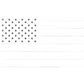 FACTORY EFFEX Die-Cut Decal - US Flag - Black/White - 3 Pack 28-94000