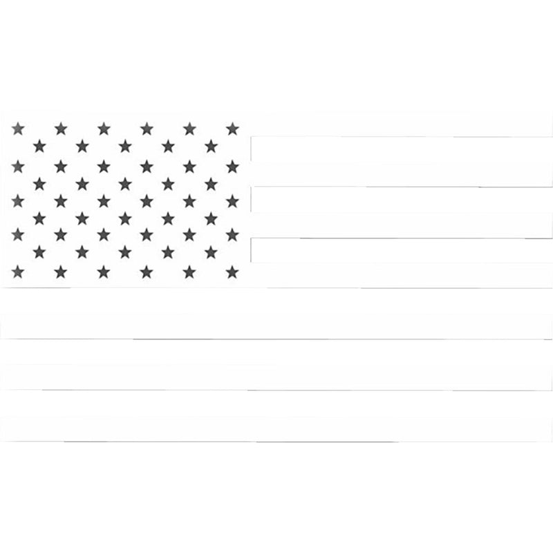 FACTORY EFFEX Die-Cut Decal - US Flag - Black/White - 3 Pack 28-94000