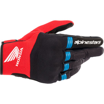 ALPINESTARS Honda Copper Gloves - Black/Bright Red/Blue - Large 3568321-1317-L