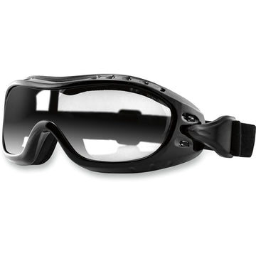 BOBSTER Night Hawk Goggle - Gloss Black - Clear Lens BHAWK01C