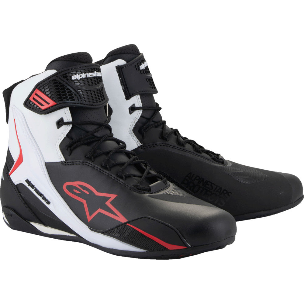 Alpinestars Faster-4 Shoes - Black/White/Red - US 10.5 2510425-123-105