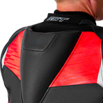 RST Tractech Evo D3O CE Leather Jacket - Black/Fluro Red - 2XL