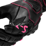 RST Women's S1 CE Leather Glove - Black/Pink - S