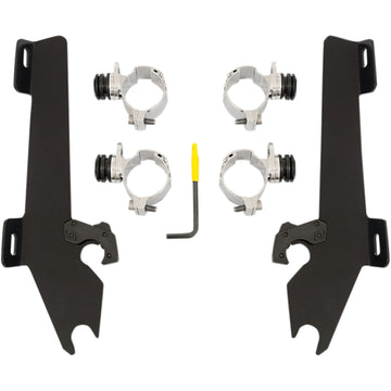 Memphis Shades Batwing Trigger Lock Mounting Kit - Vegas - Black MEK1930