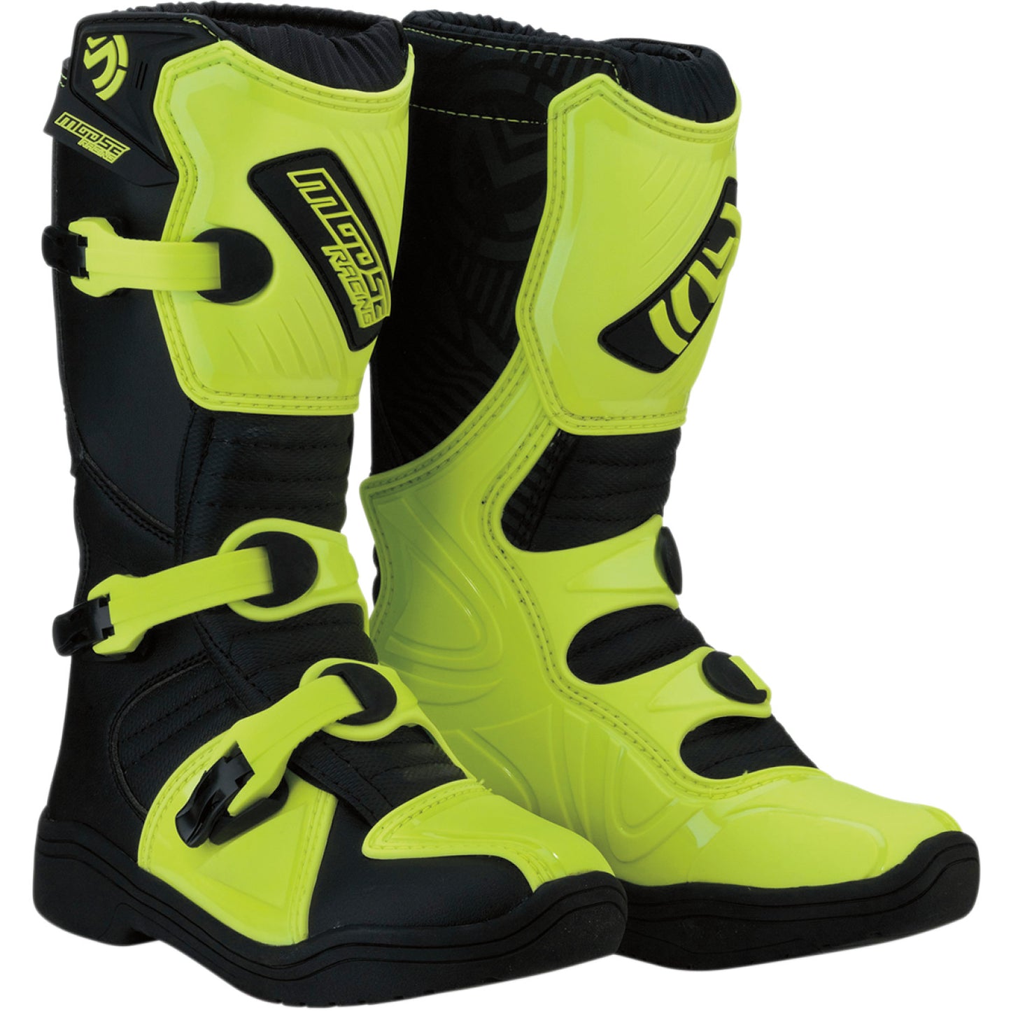 Moose Racing M1.3 Boots - Black/Hi-Viz Yellow - Size 7 3411-0450