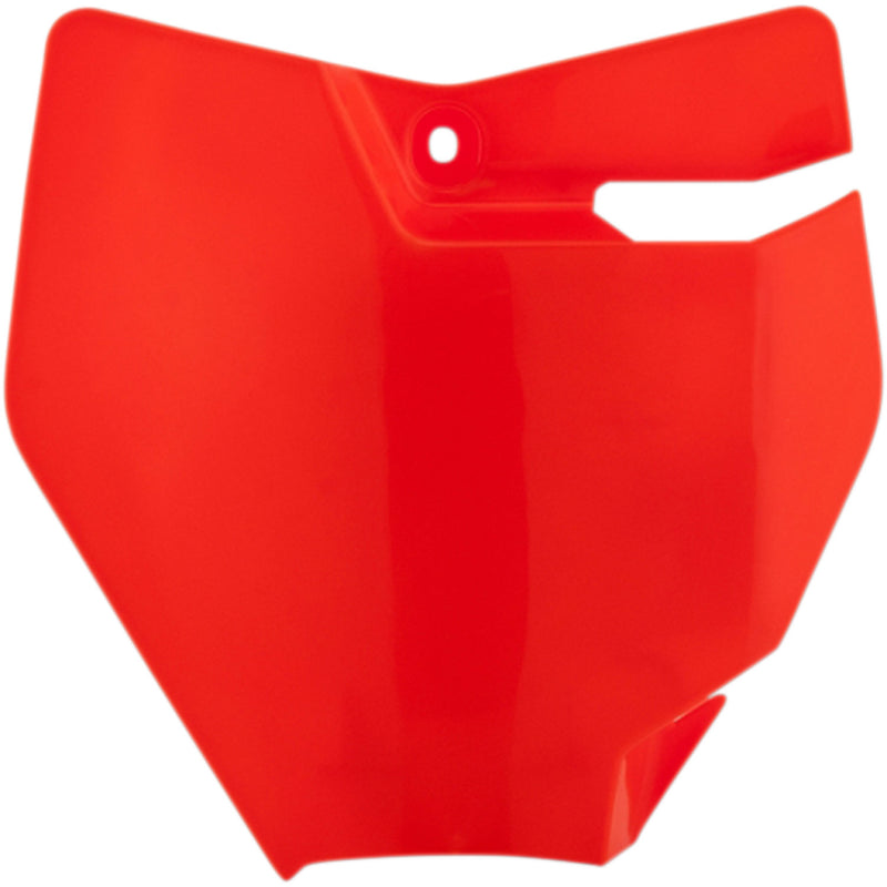 Acerbis Front Number Plate - Fluorescent Orange 2449404617