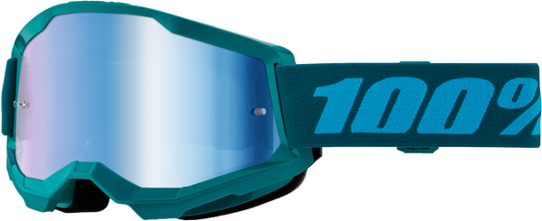 100% Strata 2 Google Stone W /  Blue Mirror Lens