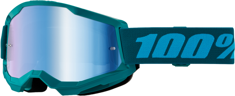 100% Strata 2 Google Stone W /  Blue Mirror Lens