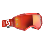 Fury Goggle Bright Red Orange Chrome Works Lens
