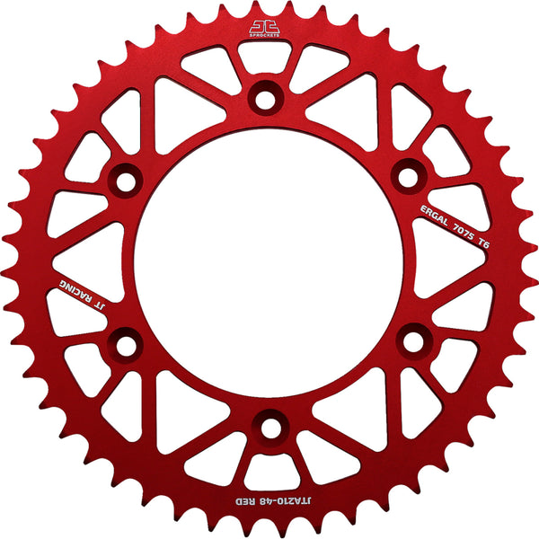 JT Sprockets Rear Sprocket - Honda/Beta - Red - 48 Tooth JTA210.48RED