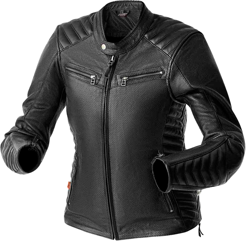 RST Women's Roadster Air D3O CE Leather Jacket - Black - XL