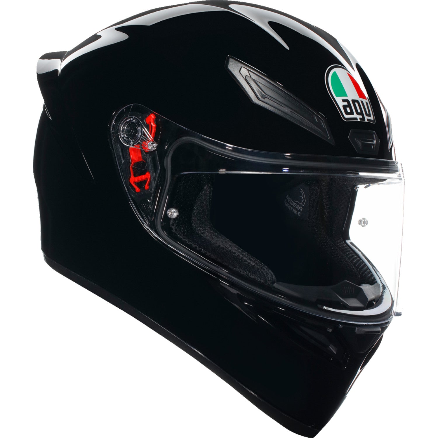 AGV K1 S Helmet - Black - Small 2118394003027S | Street Full Face Adult Helmet