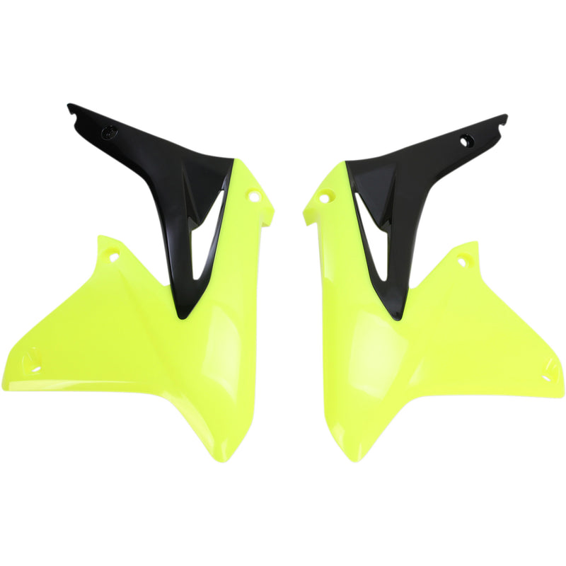 Acerbis Radiator Shrouds - Fluorescent Yellow/Black 2113865137