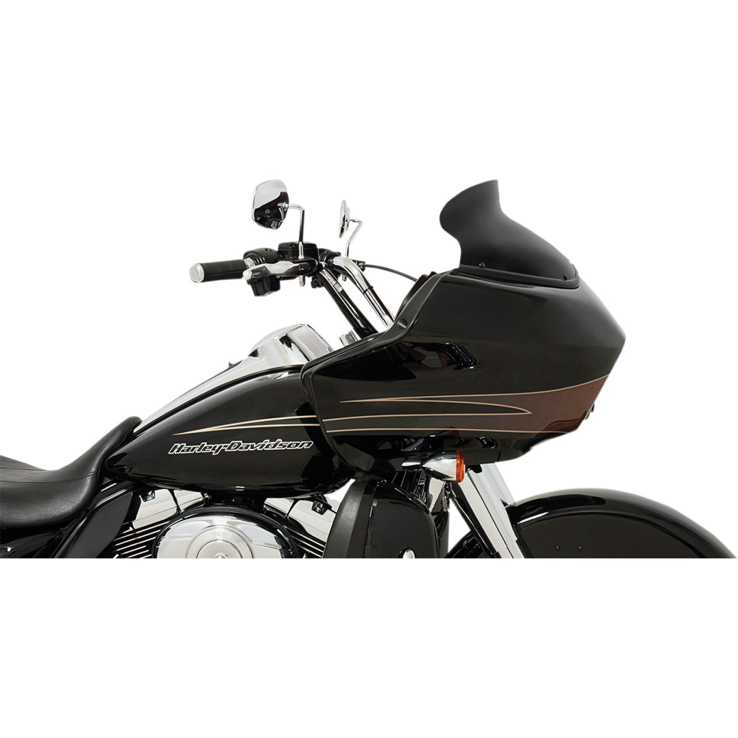 Memphis Shades Spoiler Windshield - 6-1/2" - Black - FLTR MEP86011