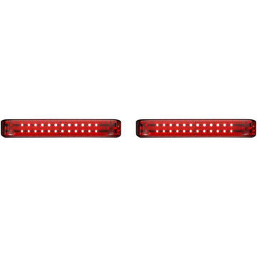 Custom Dynamics Saddlebag LED Lights - Sequential - Chrome/Red PB-SBSEQ-SS8-CR