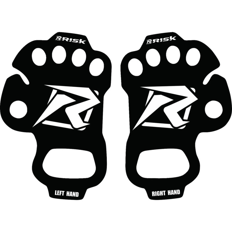 Risk Racing Ultra Thin Palm Protectors - Black - Large